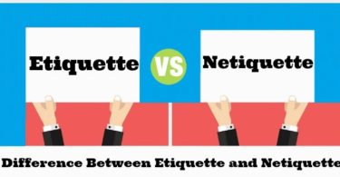 Difference Between Etiquette and Netiquette