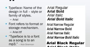 Difference Between Font and Typography