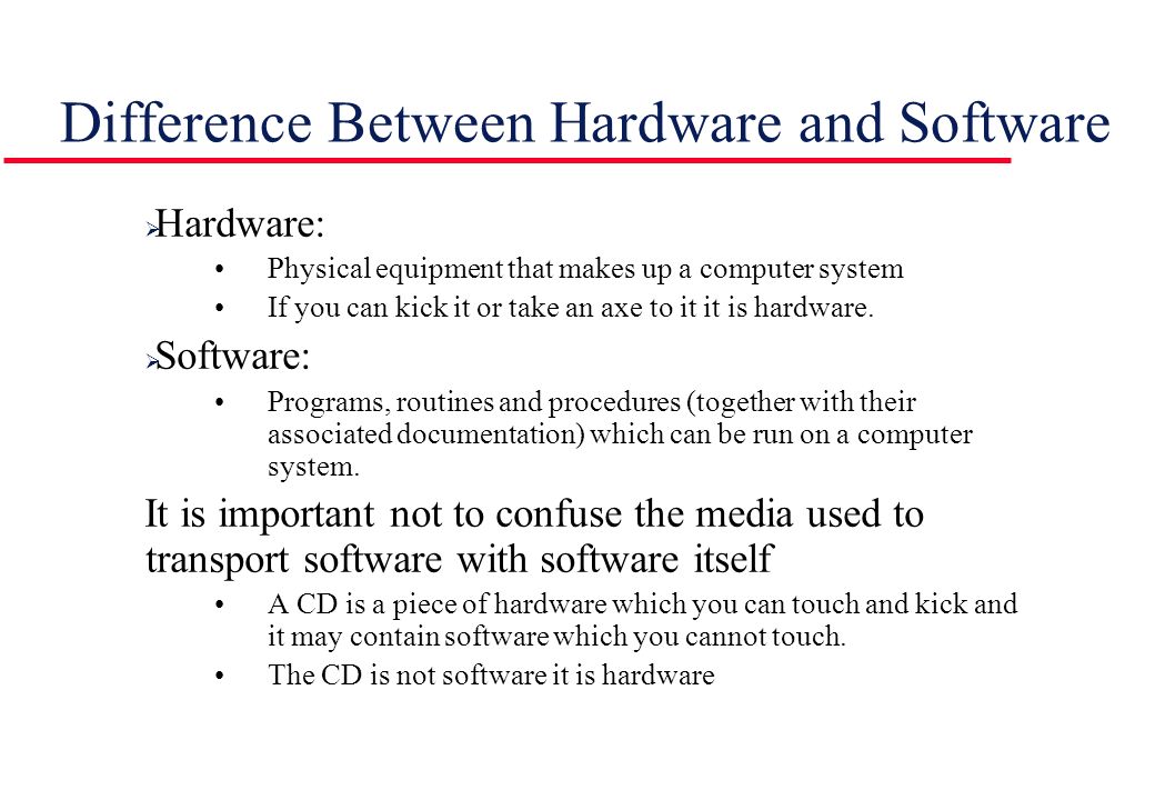 Difference Between Software and Hardware