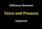 Difference Between Force and Pressure