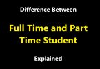 Difference Between Full time and Part time Student